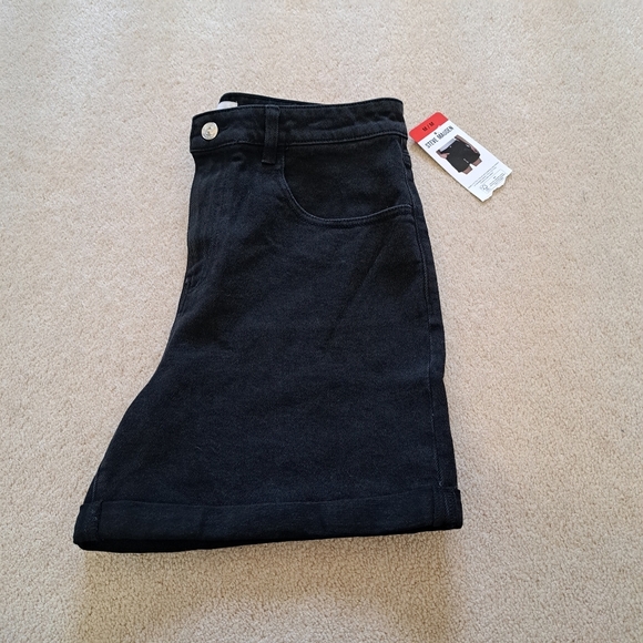 Steve Madden Denim Shorts Women's Medium Black High Rise Jean Stretch New! - Picture 10 of 10